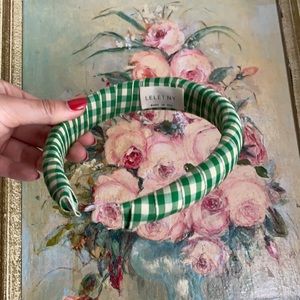 Lelet NY. Picnic Petite Padded Headband. Green.